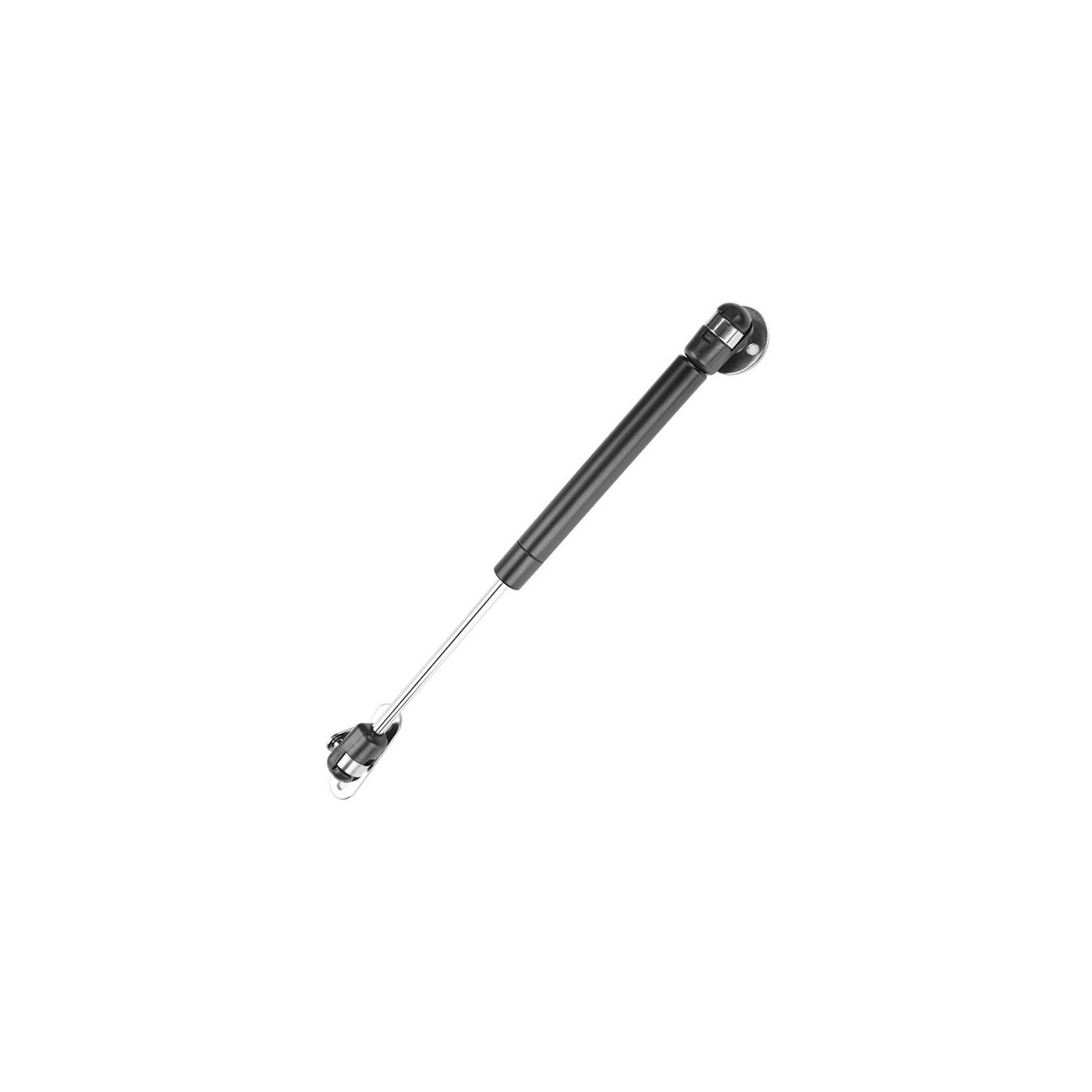 Mola a gás universal com suportes (120N / 12kg, 244 mm, preto)