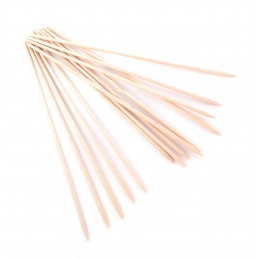 Set of 200 wooden skewers, 4.0 mm x 30 cm, birch wood