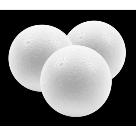 Set of 20 styrofoam shapes (ball, 5 cm diameter)