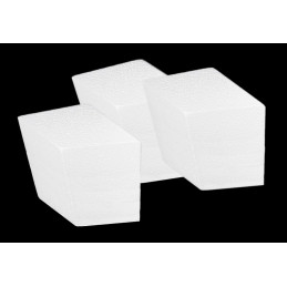 Set van 20 piepschuim vormen (ruitjesvorm, 7.5x5.5x4.5 cm)