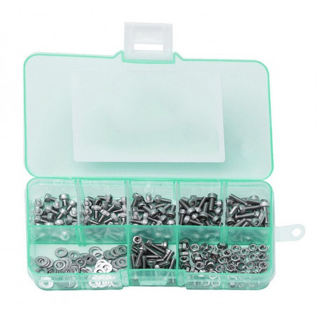 Set M2 bolts, nuts and washers, 250 pcs  - 1