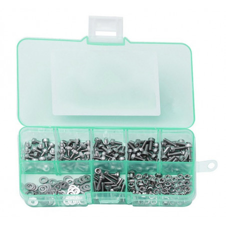 Set M1.6 Schrauben und Muttern, 250 stuck Set M1.6 Schrauben und Muttern, 250 stuck