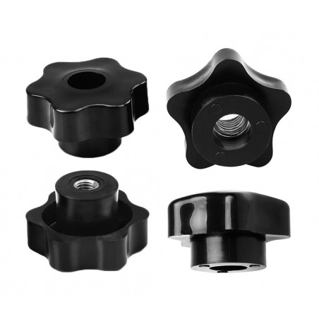 M6 20mm Zinc Alloy Threaded Wood Caster Insert Nut with Flanged