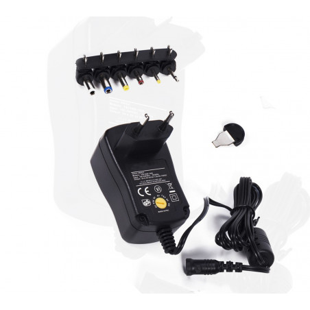 Universele adapter van 230V (AC) naar 3.0-12V (DC) Universele adapter van 230V (AC) naar 3.0-12V (DC)