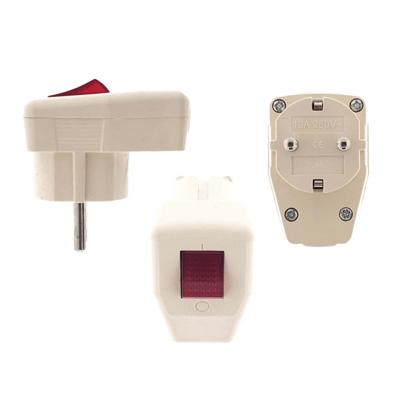 Loose wall plug for self-mounting (230V, 16A, color: cream)