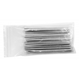 Set of 20 stainless steel pipes/straws (8 mm diameter)