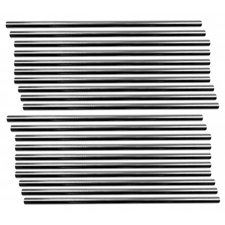 Set of 20 stainless steel pipes/straws (8 mm diameter) Set of 20 stainless steel pipes/straws (8 mm diameter)