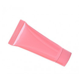 Set of 50 refillable flacons/tubes, pink, 10 ml, with screw caps
