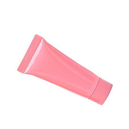 Set of 50 refillable flacons/tubes, pink, 10 ml, with screw caps