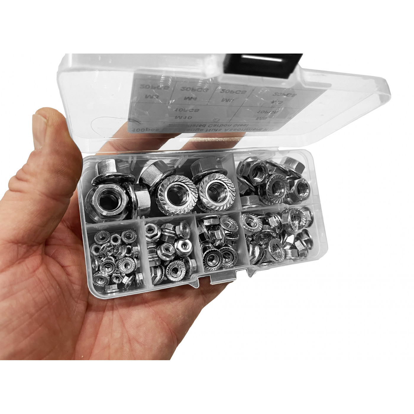 Dadi A Testa Piatta Set 160 Rivetti Filettati - Per Legno, Metallo E Mobili, M4 M5 M6 M8 M10 Inserti Filettati - Foto 3