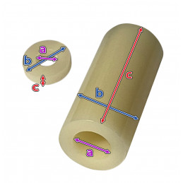 Sæt med 250 plastafstandsstykker (3,2x7x2 mm, ABS, hvid)